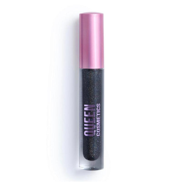 Black Widow Lipstick - Black Glossy Lipstick in Pink Cap - Moisture-Filling Formula - Glossy Finish - Made for Makeup Care