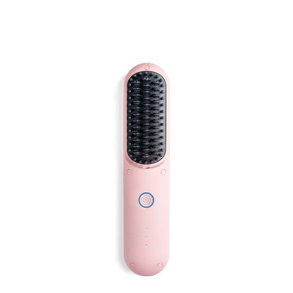 TYMO Porta-Cordless Hair Straightener Brush Hair Straightening Comfort Pink Hair Straightener Curling Iron Smooth Wireless