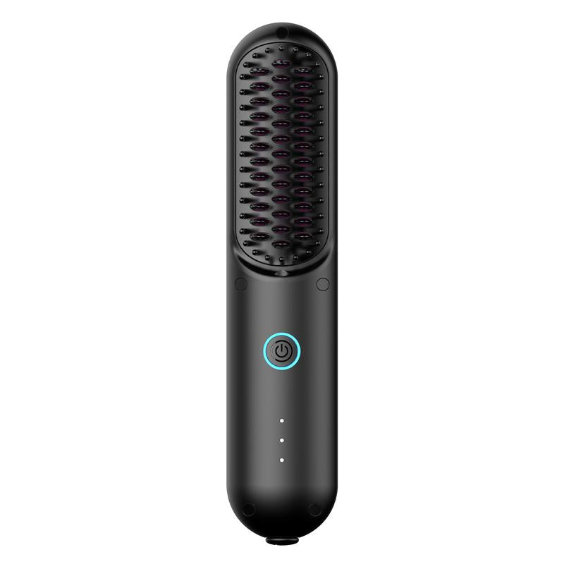 TYMO Porta-Cordless Hair Straightener Brush Hair Straightening Comfort Pink Hair Straightener Curling Iron Smooth Wireless