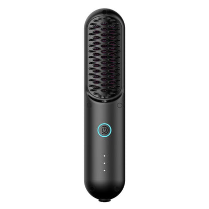 TYMO Porta-Cordless Hair Straightener Brush Hair Straightening Comfort Pink Hair Straightener Curling Iron Smooth Wireless