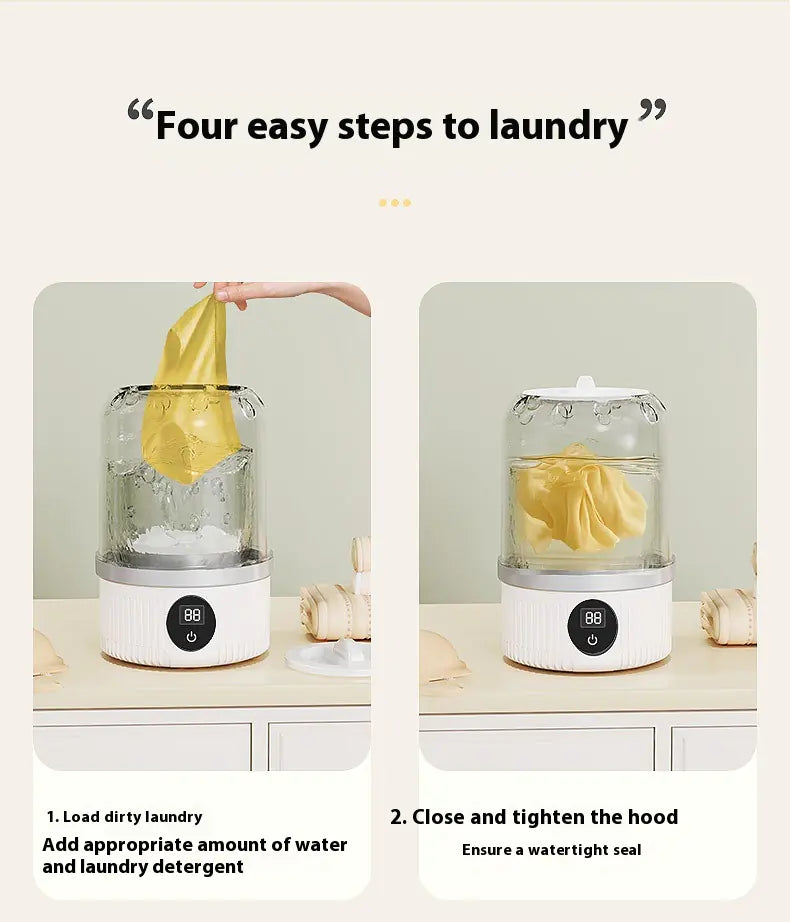 Washing Machine - Portable & Wireless !